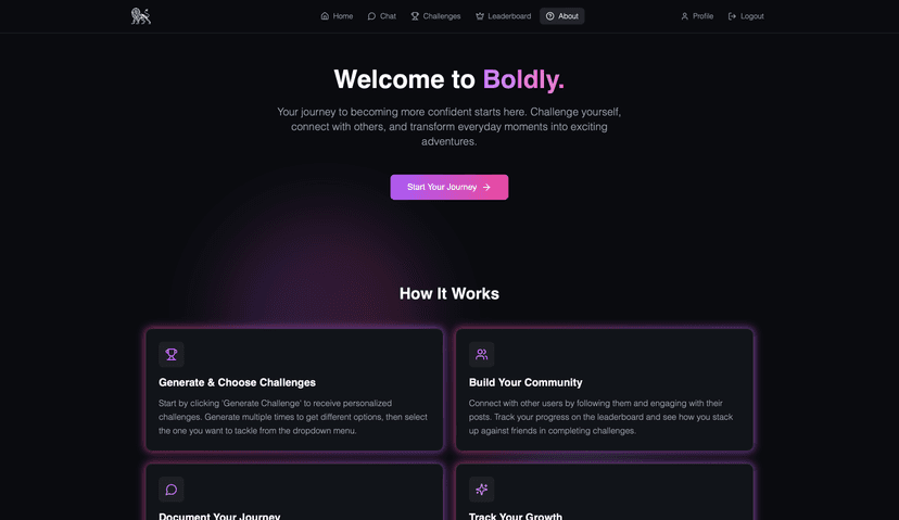 Boldly